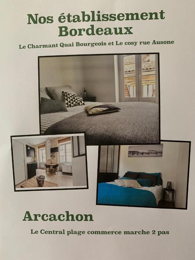 Le Central Plage - Commerce - Marche A 2 Pas Apartment Arcachon Exterior photo